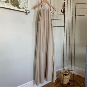 First Rite Halter Dress in Oat